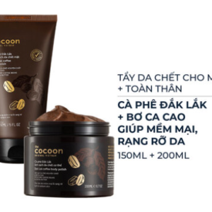 Tẩy Da Chết Cho Mặt 150ml + Toàn Thân 200ml Từ Cà Phê Đắk Lắk